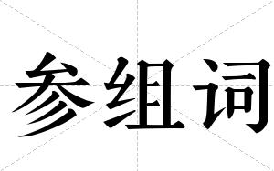 参组词